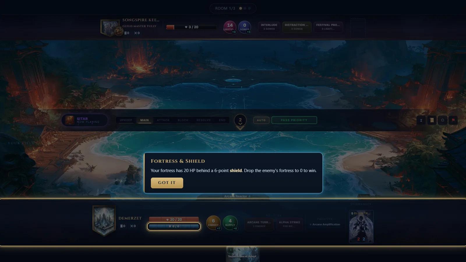 The tutorial explains each concept as it appears