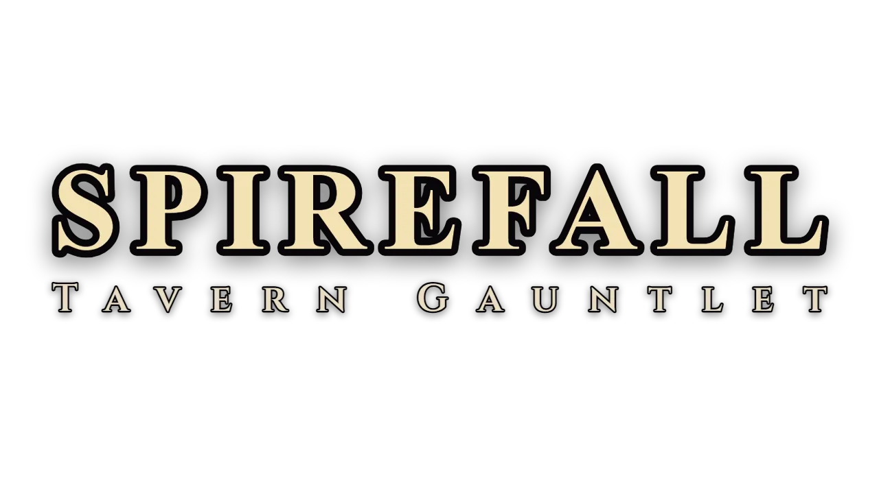 Spirefall logo lockup